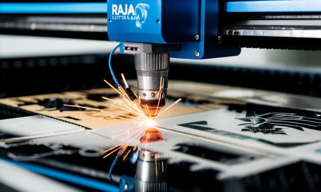Peralatan produksi yang mendukung laser fiber vs CO2 produk custom
